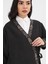 Kadın Antrasit Etnik Desenli Kimono 4