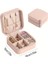 Mini Takı Organizeri, 2 Bölmeli Seyahat Boy Takı Organizeri 10CM- Pembe 5