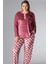 Büyük Beden Battal Kadife Uzun Kol Pijama Takımı Flz B09-153 3