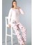Mevsimlik Uzun Kol Viskon Pijama Takımı Yumuşak Kumaş Dowry 09-158 1