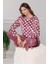 Kadife Uzun Kol Desenli Yumuşak Kışlık Şık Zarif Pijama Takım Dowry 09-152 1