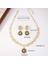 SE Jewellery Kadın Gold Aslan Kafası Motifli Zincir Desenli Kolye Küpe Set 5