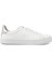 Kadın Beyaz Bağcıklı Kalın Tabanlı Deri Sneaker 1