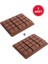 Dubai Çikolatası Kalıbı Silikon Çikolata Kalıbı Büyük Boy 2 Adet 27X17 cm 2