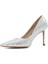 Kadın Lame Parlak İnce Topuklu Stiletto 4