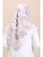 Desenli Eşarp Cvs-05 Pudra Bej 3