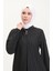 Çizgili Fermuarlı Kap 7275-01 Siyah 3