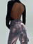 Gümüş Parlak Wide Leg Kaplama Jean Pantalon 34 1