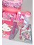 Hello Kitty Tek Bölmeli Küçük Boy 32 cm Hello Kıtty Anaokul,beslenme ve Kalem Çantası Ile Beslenme Kabı,matara Kırtasiye Okul Seti 3