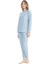 Uzun Kol Yumuşak Dokulu Kadın Pijama Takım 17098 2