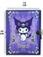 Kuromi Kilitli Defter 80 Yaprak Mavi- 14 x 20 3