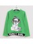 Kız Çocuk Uzun Kol Sweat - 31068 - Yeşil 2