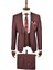 Slim Fit Tek Düğme Çift Yırtmaç 3 Lü Takım Elbise 2303108 1