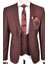 Slim Fit Tek Düğme Çift Yırtmaç 3 Lü Takım Elbise 2303108 4