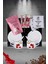 Yılbaşı 2’li Fincan Seti & Beyaz Çikolatalı Çilek Draje & Filtre Kahve Seti Gift Box-1 1