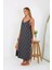 Kadın Büyük Beden Ip Askılı Uzun Gecelik 12112 4