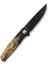 Ascot BG19E Karbon Fiber ve G10+ Lightburl Ahşap Saplı Ara Katman 3,82'' 14C28N Çakı 4