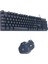 Oyuncu Rgb Işıklı USB Kablolu Klavye + Mouse Set Mekanik Hisli Klavye Win 10/11 2