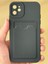 Apple iPhone 12 Kılıf Kamera Lens Korumalı Kartlıklı Cüzdanlı Yumuşak Silikon Kapak 1