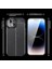 Apple iPhone 15 Kılıf Kamera Çıkıntılı Deri Görünümlü Dikiş Desenli Koruyucu Kapak Kilif 5
