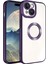 Apple iPhone 15 Plus Kılıf Kamera Lens Korumalı Logo Gösteren Arkası Şeffaf Parlak Kenarlı Kapak 3