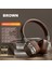 Katlanabilir Kafa Üstü Deri Kemerli Mikrofonlu Bluetooth 5.3 Kulaklık Uzun Süre Kullanım Smy-63 5