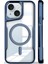 Apple iPhone 15/14/13 Kılıf Prizma Kamera Çıkıntılı Magsafe Şarj Destekli Mat Renkli Şeffaf Kapak 1