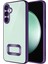Samsung Galaxy S23 Fe Kılıf Kamera Lens Korumalı Şeffaf Renkli Logo Gösteren Parlak Kapak 1
