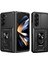 Samsung Galaxy Z Fold 5 Kılıf Kamera Korumalı Sürgülü Yüzüklü Armor Military Tank Koruyucu Kapak 1