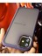 Apple iPhone 11 Kılıf Metal Çerçeve Hassas Butonlu Renkli Buzlu Şeffaf Transparan Kapak 4