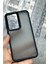 Samsung Galaxy S23 Kılıf Metal Çerçeve Hassas Butonlu Renkli Buzlu Şeffaf Transparan Kapak 5