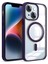 Apple iPhone 13 - 14 Kılıf Magsafe Wireless Şarj Özellikli Tam Koruma Renkli Sert Silikon Ege Kapak 1