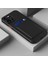 Apple iPhone 14 Pro Max Kılıf Kamera Korumalı Kartlıklı Cüzdanlı Kırmızı Tuşlu Siyah Silikon Kapak 1