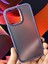 Apple iPhone 13 Kılıf Metal Çerçeve Hassas Butonlu Renkli Buzlu Şeffaf Transparan Kapak 1