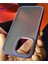 Apple iPhone 13 Kılıf Metal Çerçeve Hassas Butonlu Renkli Buzlu Şeffaf Transparan Kapak 5