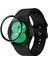 Samsung Galaxy Watch 4 44MM Uyumlu Tam Kaplayan Ultra Ince Kavisli Siyah Çerçeveli Saat Ekran Koruyucu Pet 2