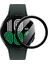 Samsung Galaxy Watch 7 40MM Uyumlu Tam Kaplayan Kavisli Siyah Çerçeveli Saat Ekran Koruyucu 1