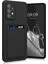 Samsung Galaxy A13 Kılıf Kamera Korumalı Kartlıklı Cüzdanlı Kırmızı Tuşlu Siyah Silikon Kapak 1
