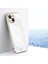 Apple iPhone 14 Uyumlu Kılıf Parlak Kenarlı Altın Işlemeli Kamera Korumalı Kapak 1