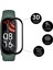 Xiaomi Mi Band 6 Uyumlu Tam Kaplayan Ultra Ince Kavisli Siyah Çerçeveli Saat Ekran Koruyucu Pet 2