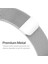 Xiaomi Watch S1 - S1 Pro - S1 Active 46MM 22MM Uyumlu Metal Hasır Örgü Mıknatıslı Milano Loop Kordon 5
