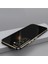 Samsung Galaxy S21 Fe Uyumlu Kılıf Parlak Kenarlı Altın Işlemeli Kamera Korumalı Kapak 1