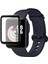 Xiaomi Redmi Watch 2 Lite Uyumlu Tam Kaplayan Ultra Ince Kavisli Siyah Çerçeveli Saat Ekran Koruyucu Pet 1
