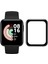 Xiaomi Redmi Watch 2 Lite Uyumlu Tam Kaplayan Ultra Ince Kavisli Siyah Çerçeveli Saat Ekran Koruyucu Pet 2