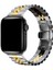 Apple Watch Series 1/2/3/4/5/6/7/8/9/se 38MM Kordon Paslanmaz Çelik Çift Renkli Rolex Görünümlü Ayarlanabilir Akıllı Saat Kordonu ve Ayarlama Aparatı 3