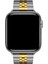 Apple Watch Series 1/2/3/4/5/6/7/8/9/se 38MM Kordon Paslanmaz Çelik Çift Renkli Rolex Görünümlü Ayarlanabilir Akıllı Saat Kordonu ve Ayarlama Aparatı 5