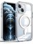 Apple iPhone 14 Plus Kılıf Magsafe Wireless Kablosuz Şarj Destekli Şeffaf Darbe Emici Kapak 1