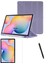 Samsung Galaxy S6 Lite Kılıf + Ekran Koruyucu + Kalem SM-P610 SM-P615 SM-P617 Dikey Yatay Stand Olabilen Arkası Yumuşak Kapaklı Silikon 360 Tam Koruma 1