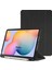 Samsung Galaxy Tab S7 Plus SM-T970 12.4" Kılıf Uyku Modlu Kalem Bölmeli Arkası Yumuşak Silikon Smart Standlı Kapaklı Tri Folding Tablet Kılıfı Siyah 1