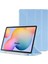 Samsung Galaxy Tab S6 Lite SM-P610 P617 Kılıf Tri Folding Standlı Kalemlikli Kalem Bölmeli 3 Katlamalı Standlı Uyku Modlu Smart Kapak 1